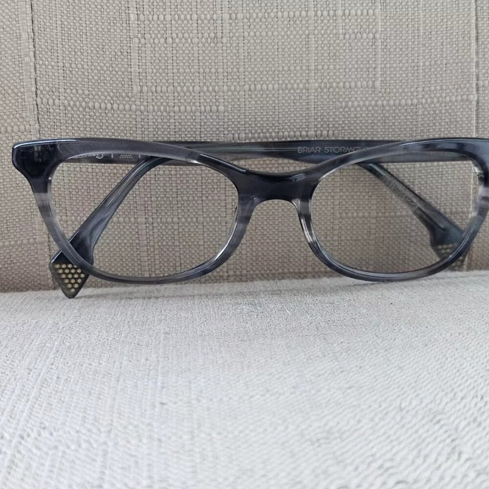STATE Women Glasses Frame Gray BRIAR Storm Cloud Eyeglasses 51[]18 Made in USA - Picture 3 of 12